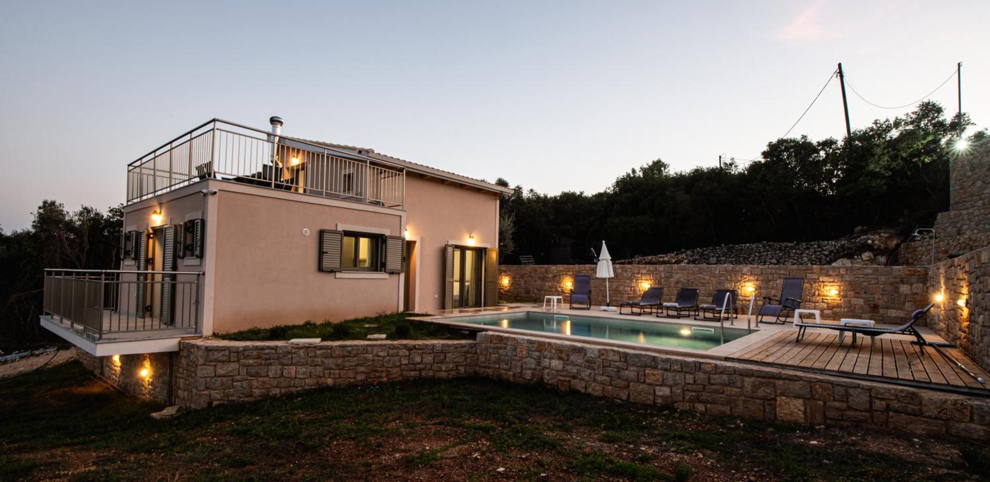Villelia View Villas 1 Apólpena Szoba fotó