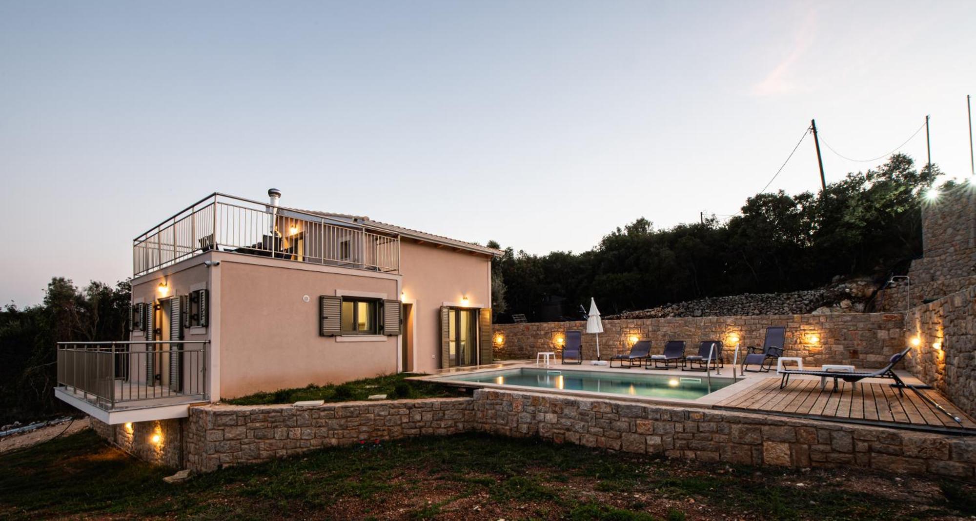 Villelia View Villas 1 Apólpena Szoba fotó